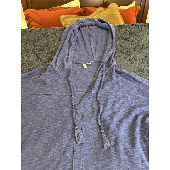 Roxy Womens Blue Pull Over XL Hooded Scoop Neck Sweatshirt - Picture 6 of 7